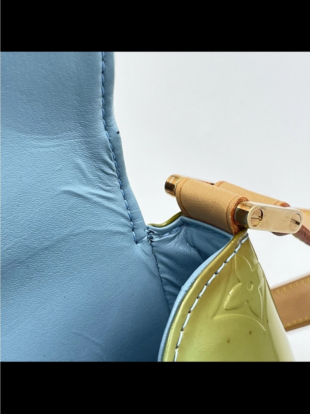 Louis Vuitton Olive Green Vernis Thompson street - Picture 9 of 16